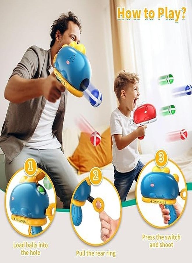 P SQUARE Kids Dinosaur Target Shooting Game Toy for Childrens, Target Shooting Indoor/Outdoor Board Game with 6 Sticky Balls for Kids Age 3+ Multicolor - Image 3